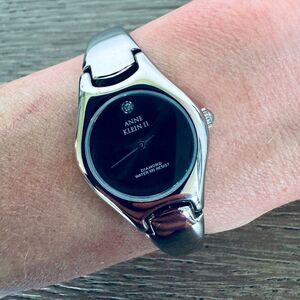 Anne Klein Diamond Silver Wrist Watch